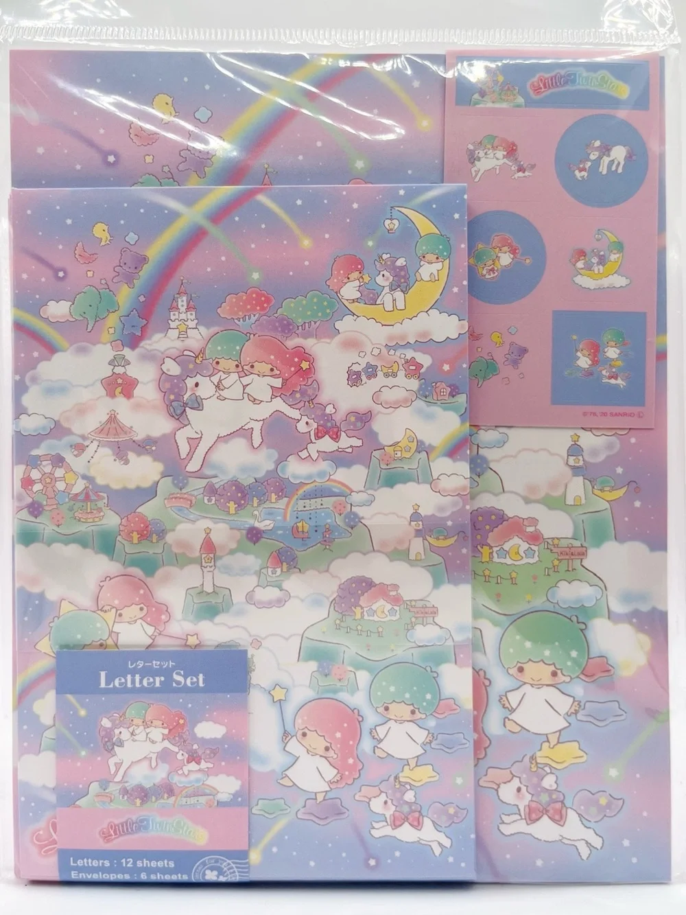 Sanrio Little Twin Stars Pastel Pink & Blue Letter Set